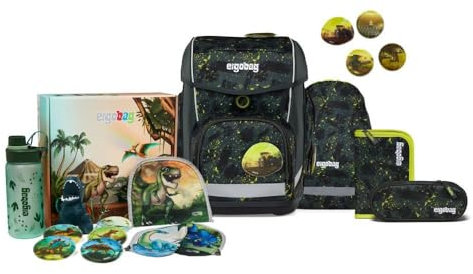 ergobag Cubo Jumbo Edition Schulranzen Set 6tlg. inkl. Fan-Box (MähdreschBär)