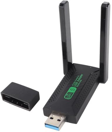 Fyearfly USB WLAN Stick 5G 2.4G 1300Mbps USB 3.0 WLAN Adapter 2.4GHz/5.8GHz WiFi Adapter PC Dual Band Internet für Laptop