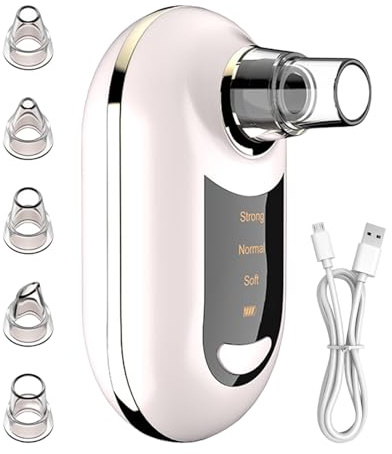 Vakuum-Porenreiniger, Gesichtsreiniger, Mitesserentferner, 3 Saugstufen für den täglichen Gebrauch zu Hause oder auf Reisen