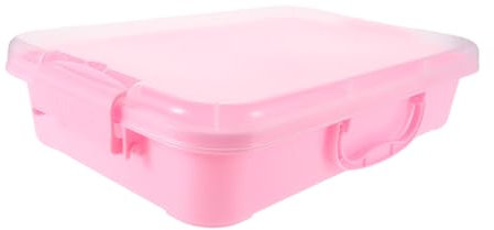 NOLITOY Bac de Rangement Sensory Bin pour Arts et Sable Rose Transparent Moyenne Moulages