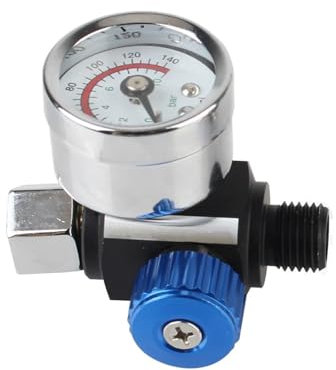 CVPX gravity feed air spray gun Spray Paint Guns Air Pressure Regulator Spray Paint Guns Pressure Regulating For Spray Guns Air Pressure Gauge electric paint sprayer(Blue)