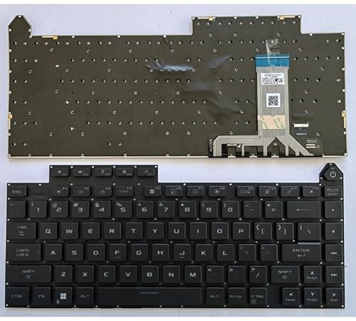 LWDOZMD Tastiera per Laptop statunitense per ASUS per ROG per Strix G16 7/8 G614 G614J G614JU G614JV G614JI G634 G634J G634JZ G634JY(RGB Backlit)