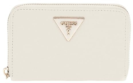 GUESS Geldbörse Laurel II SLG Medium Zip Around Wallet Bone Creme