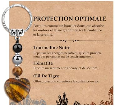 Seyaa Idee Cadeau Femme Porte Clef Coeur Pierre Naturelle Bijoux de Sac | Cadeau pour Femme Meilleure Amie Sœur Fille Collègue, Cadeau Femme Original Utile Anniversaire Noël