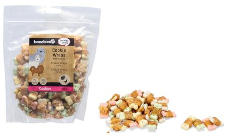 Beeztees Tasty Treats Cookie Wraps mit Huhn, Hundesnack, S, 400 g