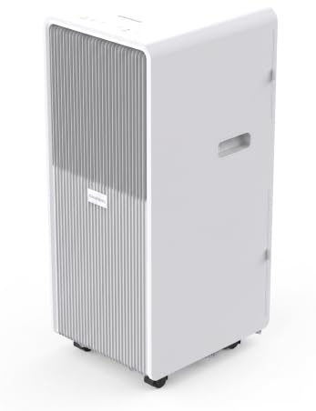 Climatiseur Mobile Silencieux 12000BTU, 5 EN 1, Refroidissement,Chauffage,Ventilateur,Déshumidificateur,Mode Nuit,Climatisation Rapide,Clim Mobile,Energie Classe A