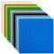 Strictly Briks - Pack de 12 Bases para Construir - Compatibles con Todas Las Grandes Marcas - 15,24 x 15,24 cm - 12 Bases de Colores
