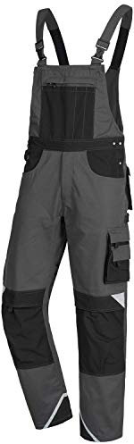 NITRAS MOTION TEX PLUS 7622 Cargohose - Latzhose für die Arbeit - Grau - 52