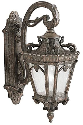Verzierte Wandlampe Antik IP44 Außenbereich Vintage AMELIA Hoflampe Laterne Haustür Terrasse Balkon