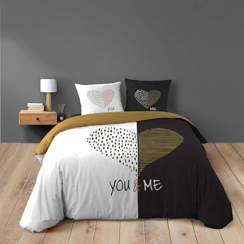 Douceur d'Intérieur, 3-teiliges Bettwäsche-Set (260 x 240 cm), MIU, 100% Baumwolle