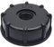 IBC Tank Fitting Valve Connector 1/2 inch Leak-Proof Adapter Female Threaded Straight Connector Water Tank Tap Replacement Valve Parts for Home Garden (S60*6, Black)