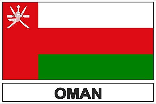 Akachafactory Sticker Aufkleber Flaggen Flagge Fahne OM Oman