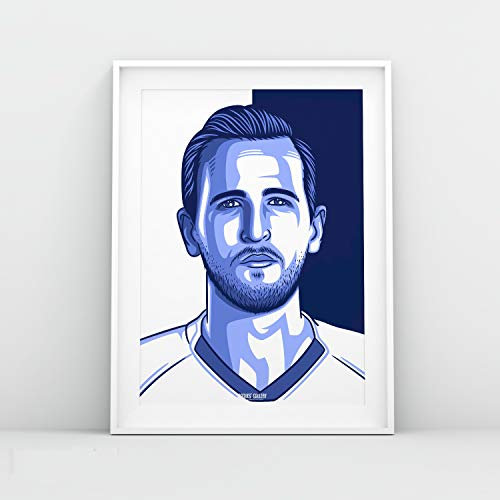 Harry Kane – Tottenham Hotspur – Kunstdruck A3 von Rogues' Gallery