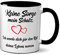 TassenKing Tasse - Keine Sorge mein Schatz, ich werde dich für den Rest deines Lebens nerven. Tasse, Kaffeetasse mit Motiv, Tasse mit Spruch (schwarz)