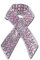 Broche de Ruban de de Sensibilisation Au Cancer du Sein Strass Rose