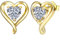 LAVUMO Boucles D'oreilles Femme Argent Sterling 925 Or Rose Bijoux Cadeau Original pour Femme Copine Maman à Noel Anniversaire Saint Valentin Fete des Meres