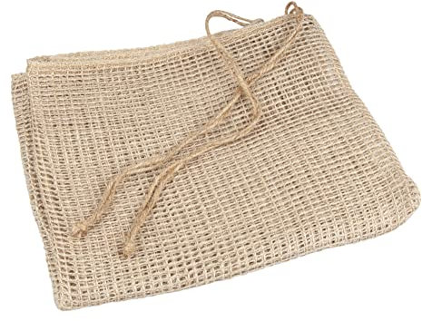 Windhager Jute Netzsäcke ÖKO, Raschelsäcke, Zwiebelsäcke, Kartoffelsack, Gemüsesäcke, Säcke für Kaminholz, Medium 40 x 60cm, 2 Stück, bis 12,5 kg, 07473