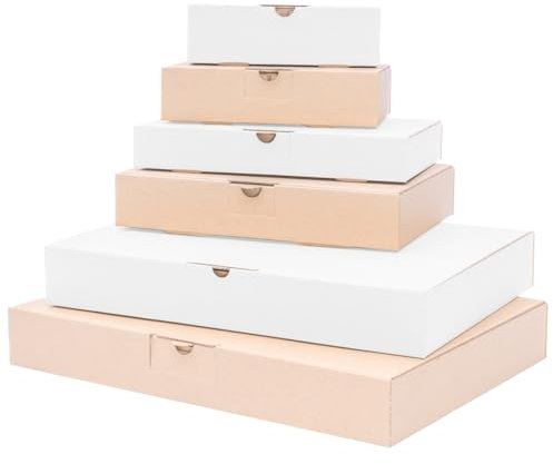 verpacking 25 Maxibriefkartons Maxibrief MB Braun - 225 x 145 x 35 mm - Versand Post Faltschachtel Versandschachtel Büchersendung - optimal geeignet für den Versand (Innenmaß 220 x 136 x 33 mm)