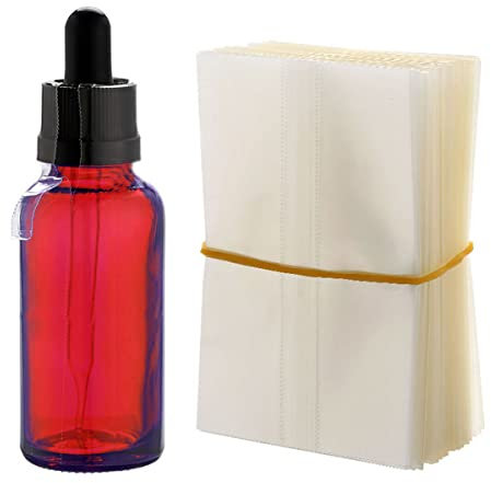 Schrumpffolie für Glasflaschen, 50 ml, transparent, 200 Stück