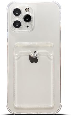 Tuokiou Clear Wallet Phone Case for iPhone 11 Pro Max,Upgrade Card Slot Case Slim Fit Soft TPU Shockproof Wallet Case with Cute Card Holder Pocket for iPhone 11 Pro Max 6.5 inch (Clear)