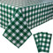 Kesfey 3 Pack grün 137x274cm Gingham Tischdecken, Kunststoff Einweg Karierten Tischdecke wasserdicht Party Rechteck Tischdecken für Parteien und Picknick