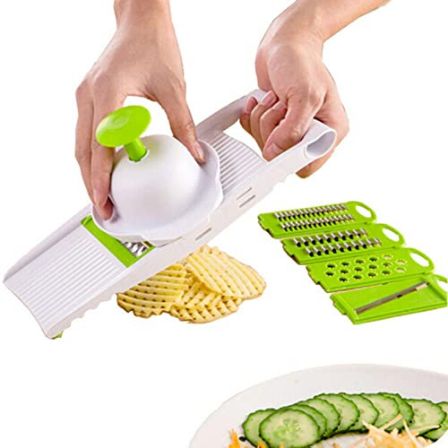 Anoudon 5 in 1 Multifunktionale Gemüseschneider Cutter Kartoffel Shredder Hobel Slicer Handschutz Wischen Shredded Radish Shredded Kitchen Artifact