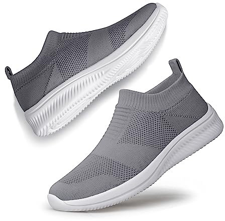 SILLENORTH Wasserschuhe für Herren und Damen, schnelltrocknend, Aqua-Wasser-Sneaker, Slip-on, Freizeit-Wanderschuhe zum Tauchen, Schwimmen, Surfen, Yoga, Strand, Meer-Sport, Dunkel_Grau, 14 Women/12