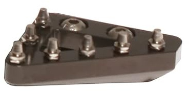 RFX Pro Replacement CNC - Punta de palanca de freno trasera sólida (titanio, gris)
