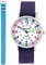 Pacific Time Kinder Armbanduhr Mädchen Jungen Lernuhr Kinderuhr Set 2 Textil Armband violett + hell blau analog Quarz 11138