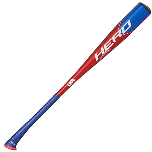 Axe Bat 2023 Hero (-12, 2-1/2) USABat Baseball Bat, 1-Piece Alloy, Red/Blue (28 / 16 oz.)