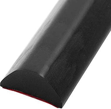 Duschschwelle, Wasserbarriere, Duschschwellen Wasserdamm Selbstklebende Duschdichtung Bad Wasserbarriere Selbstklebende Duschdichtung für trockene und nasse Trennung verwendet (Schwarz-100CM)