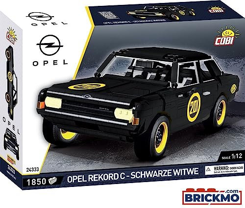 COBI Opel Rekord C Schwarze Witte 1:12 24333 - Auto - Modellauto - Fans von klassischen Autos und Modellbau, ab 14 Jahren - Unisex - Alle Altersgruppen