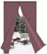 Risareyi Magnetic Thermal Insulated Door Curtain 90x230cm, Coffee Oxford Insulated Door Cover Outdoor Windproof Door Insulation with Strong Magnets for Front Door