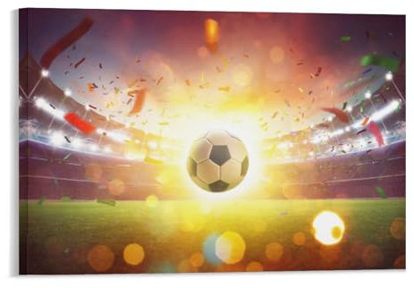 Puzzle 1000 Teile，Schwimmender Fußball im Fußballstadion，Papier Kinderspielzeug Dekompressionsspiel（38x26cm）-56