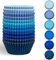 Gcardist 300 Stück Standard-Muffinförmchen Cupcake-Becher Lebensmittelqualität 6 einfarbige blaue Farben Muffinpapier Backförmchen Cupcake-Hüllen (Standardgröße)