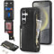 SailorTech Etui pour Samsung Galaxy S24 Étui avec Porte-Cartes de crédit, Housse pour Samsung S24 Étui à Fermeture éclair Portefeuille avec Fentes pour Cartes de crédit-Noir