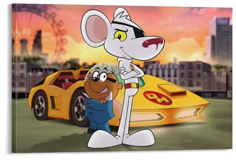 YOUMAN Poster, Motiv: Danger Maus, Anime-Wandkunst, Poster, Drucke, Heimdekoration, Bild, Leinwand, Malerei, Poster, 40 x 60 cm