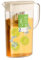 Carafe à eau pour infuseur à fruits | 2L carafe à eau avec couvercle et infuseur à fruits, carafe d'eau froide, bouilloire à thé glacé, distributeur de boissons pour eau chaude/froide, serveur de
