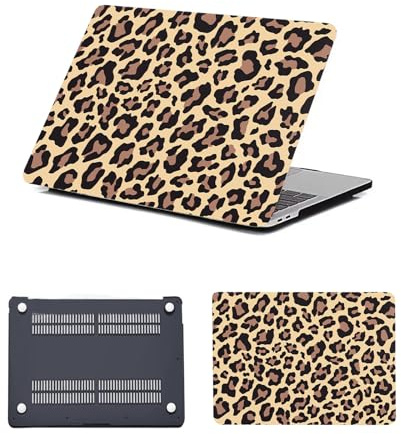 HLAAJJX Schutzhülle für MacBook Pro 13 Zoll Case M1,Version 2022-2016 A1706 A1708 A1989 A2159 A2251 A2289 A2338,Laptop Hard Cover für Apple MacBook Pro 13 3 Zoll Hülle,Brauner Gepard