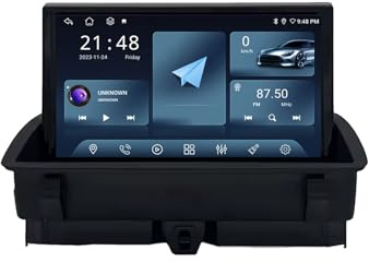 Android 14 Multimedia-Player 9 Pulgadas QLED Pantalla Táctil para Audi Q3 2013-2018 con Wireless CarPlay Auto BT GPS WiFi Radio Cámara Trasera(L20 2+32G)