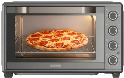 Black+Decker – Electric Oven BXOV4500E | 2000 W | 45 L | 15 Modes | Convection | Timer 90 min | STAY ON function | Double glazing | Indoor lighting | Crumb tray | Rotisserie