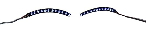 Generic Faux Cils Lumineux à LED, Légers, Durables, Fiables pour les Fêtes, les, les Boîtes de Nuit, Halloween, Fibre Artificielle, 1 Paire pour Hommes et Femmes (BLUE)