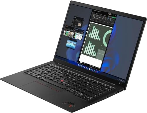 Lenovo ThinkPad X1 Carbon Gen 10 14 WUXGA IPS Touchscreen Laptop,Intel Core i7-1270P vPro Evo, 32GB LPDDR5 RAM, 512GB SSD, Intel Iris Xe Graphics, Windows 11 Pro,Black, QWERTY- English(Renewed)