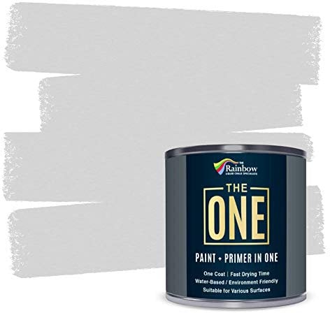 The ONE All-In-One Paint & Primer - Light Grey Matte, 1 L | Multi-Surface 1 Coat Formula | Easy Indoor & Outdoor Decorating for Home & Garden Walls, Floors & Furniture | Durable, Water-Based & Low VOC