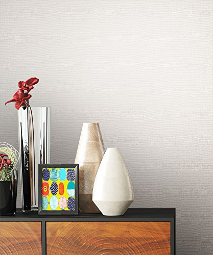 NEWROOM Tapete Weiß Unifarbe Struktur Uni Vliestapete Vlies moderne Design Optik Einfarbig Unifarben inkl. Tapezier Ratgeber