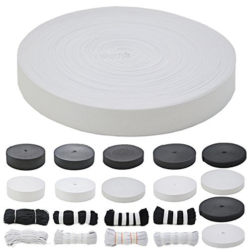 Roban Fashion Gummiband zum nähen 30mm 3cm breit 25 Meter Weiß