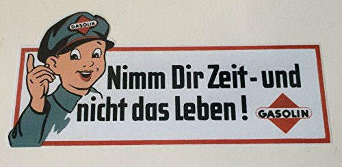 24/7stickers MG048 / Nimm dir Zeit Aufkleber je 11,5x5,5cm Oldschool Retro Oldtimer Auto Tuning OEM Low Deep