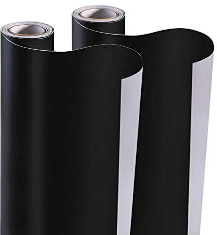Kesote 2 Rollos de Pegatina Pizarra Negra Autoadhesiva de Tiza, Papel Vinilo Grande Adhesivo de Pared para el Hogar, Cocina, Escuela, Oficina, 42 x 200 CM