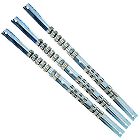 AB Tools 3/8 Drive Socket Rail Storage Holder Organiser Clips for 42 Sockets 3 Rails