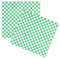 Cabilock 100pcs Checkered Liner Food Wrap Paper Grease-Resistant Sandwich Wrap for Picnic Sandwiches Hamburgers (Green)